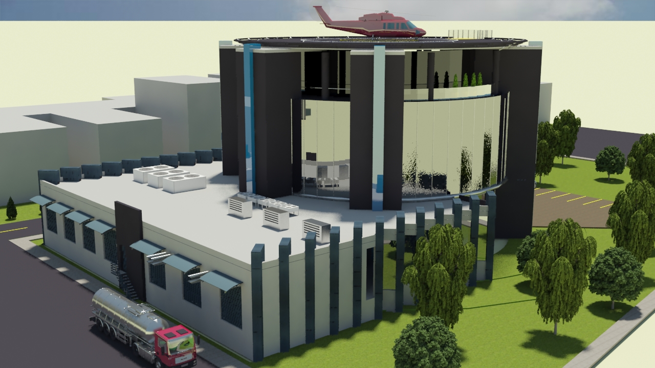 Datacenter Building - View 2