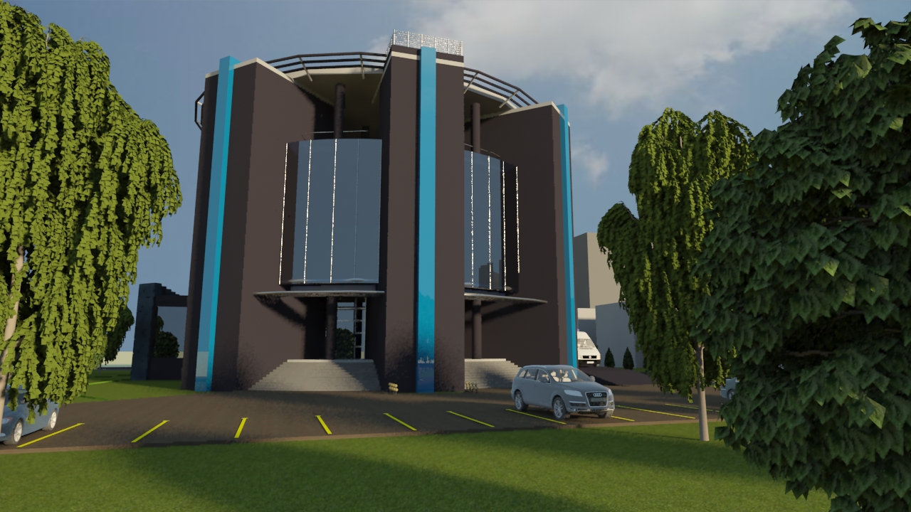 Datacenter Building - Entrance Detail