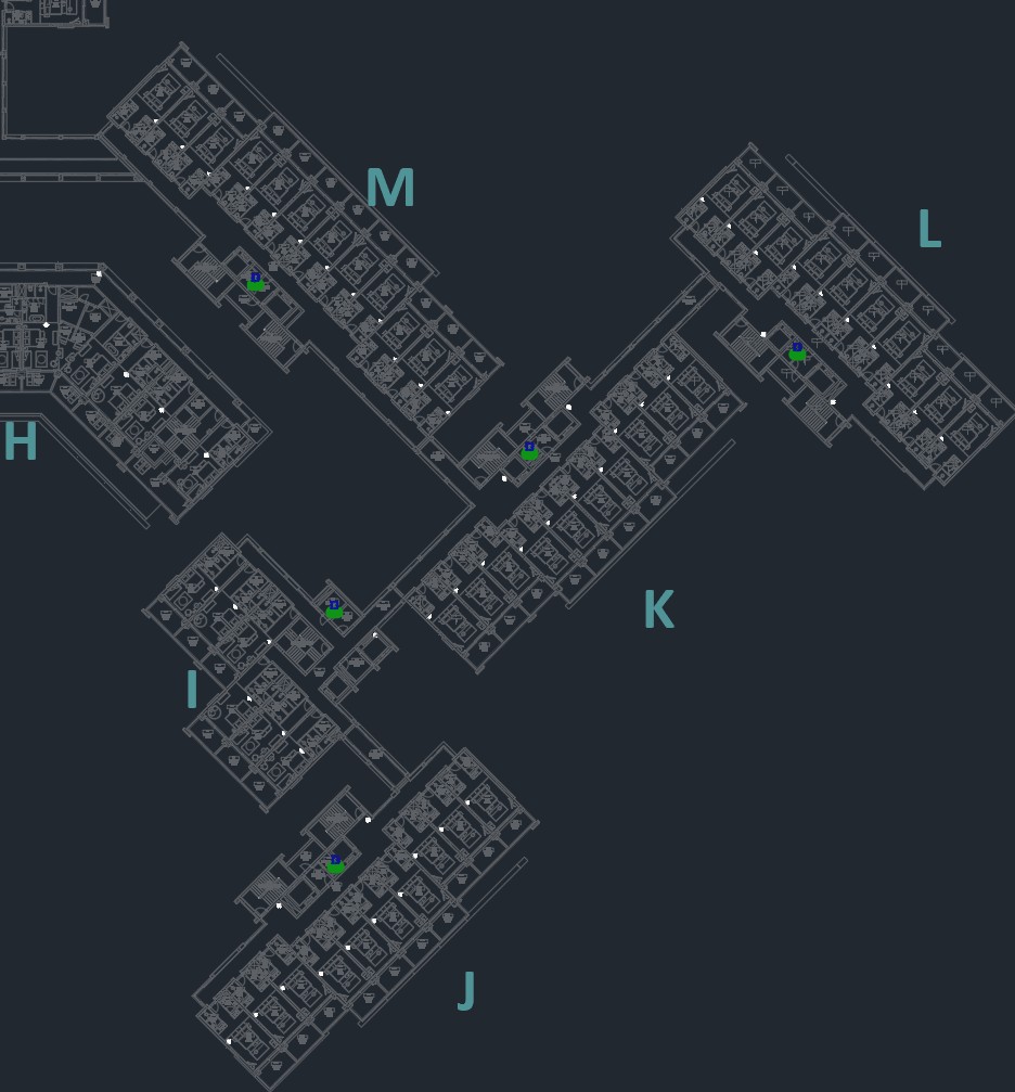 Hotel Site Plan with ROLVA Fiber Optic Runs and Wireless Wi-Fi Zones