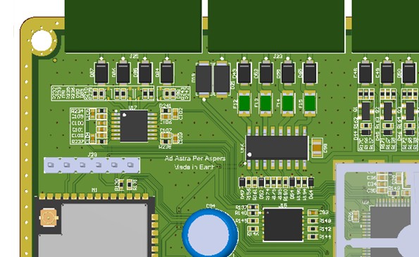 3D Render Animation of a Multi-Layer PCB Design