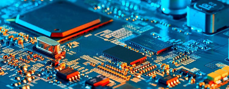Advanced PCB Close-up for IoT Device