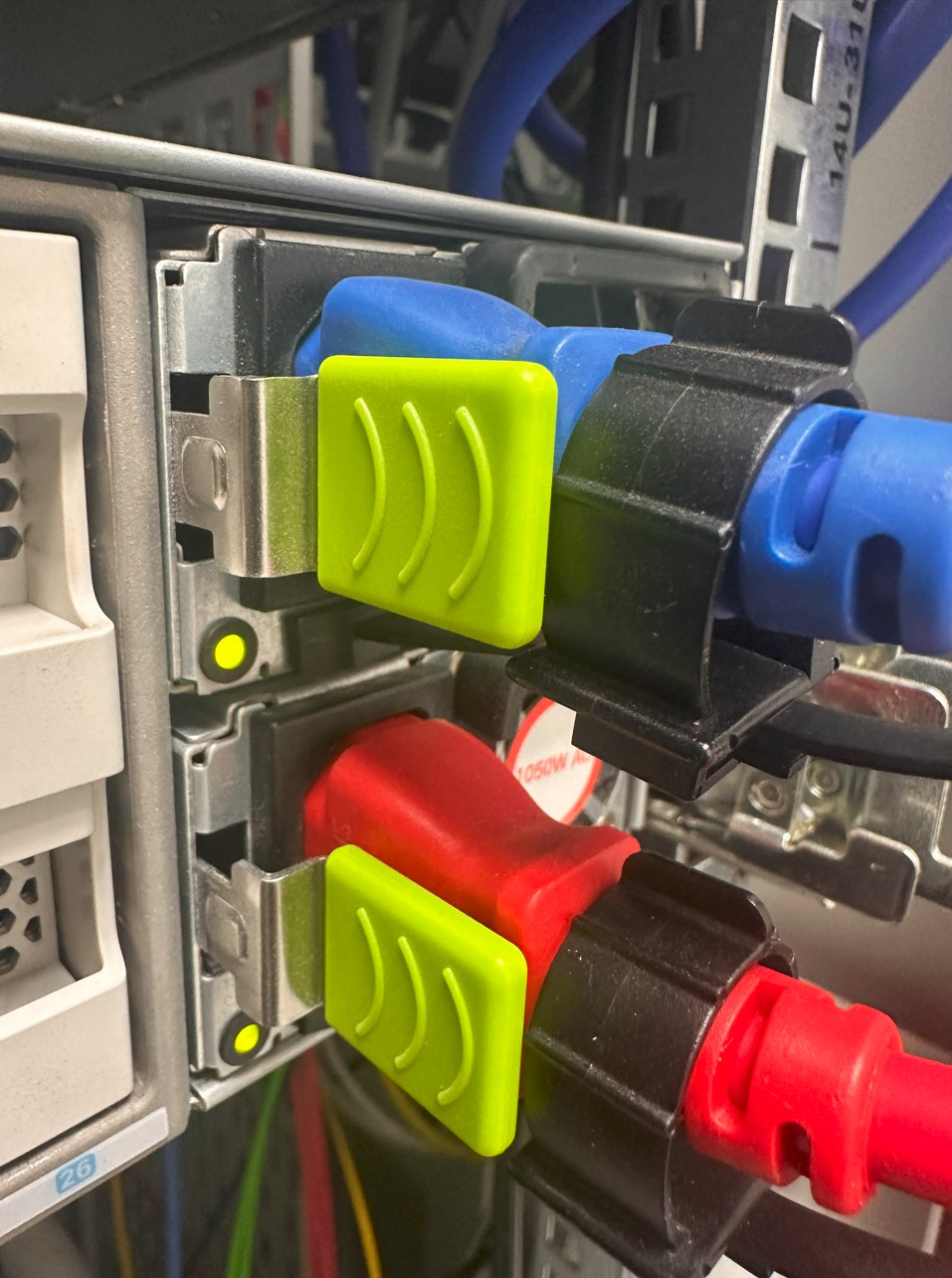 Blue-Red Power Cord